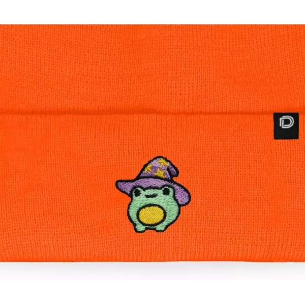 DALIX Sorcerer Frog Embroidered Beanie Hat Knit Cap Cold Weather Womens