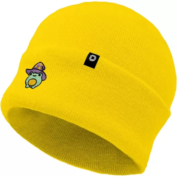 DALIX Sorcerer Frog Embroidered Beanie Hat Knit Cap Cold Weather Womens