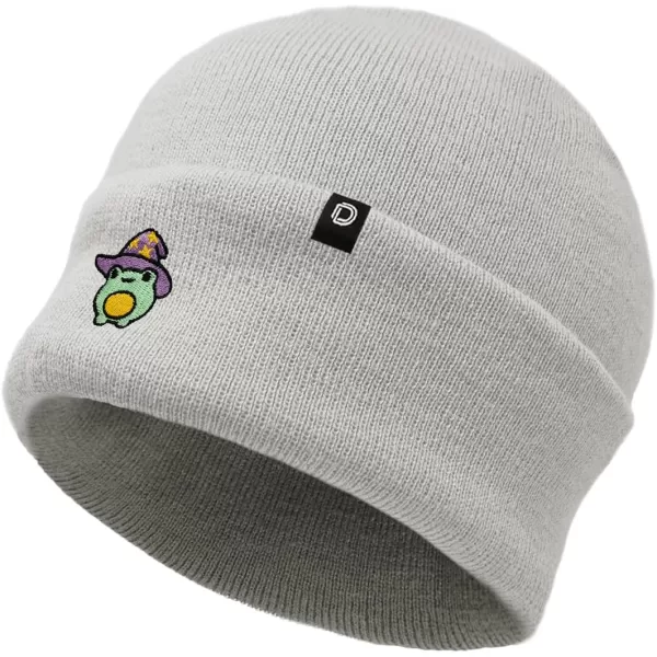 DALIX Sorcerer Frog Embroidered Beanie Hat Knit Cap Cold Weather Womens
