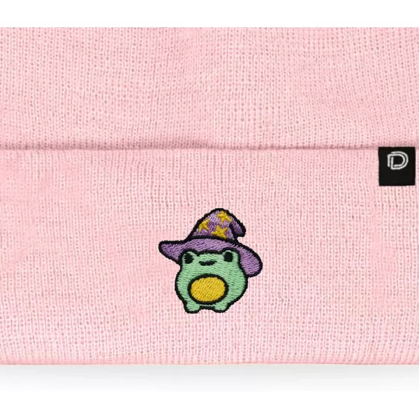 DALIX Sorcerer Frog Embroidered Beanie Hat Knit Cap Cold Weather Womens