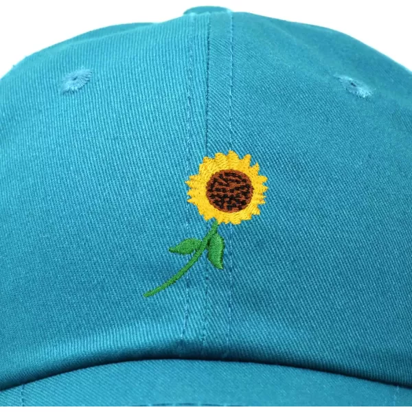 DALIX Sunflower Hat Womens Floral Baseball Cap