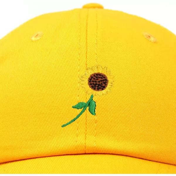 DALIX Sunflower Hat Womens Floral Baseball Cap