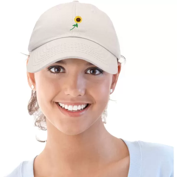 DALIX Sunflower Hat Womens Floral Baseball Cap