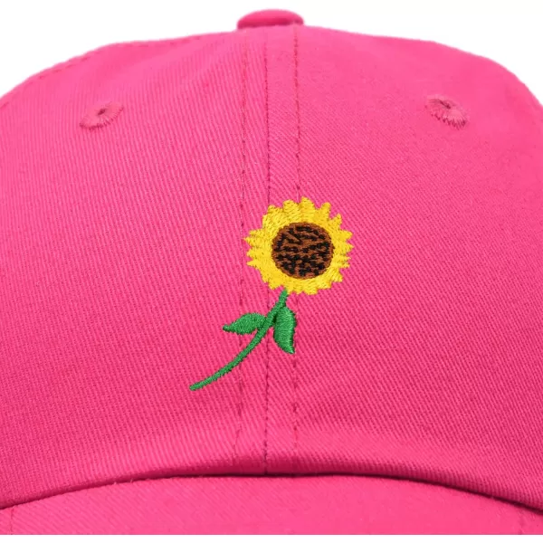 DALIX Sunflower Hat Womens Floral Baseball Cap