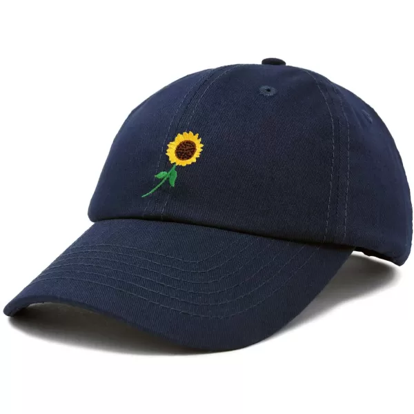 DALIX Sunflower Hat Womens Floral Baseball Cap