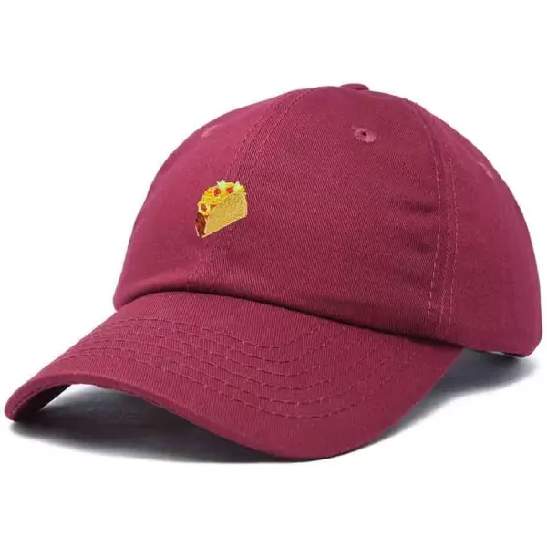 DALIX Taco Embroidered Dad Cap Cotton Baseball Hat Women