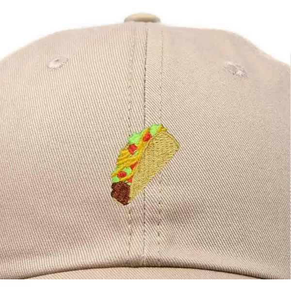 DALIX Taco Embroidered Dad Cap Cotton Baseball Hat Women