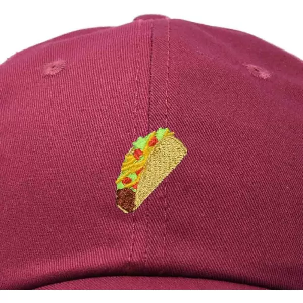 DALIX Taco Embroidered Dad Cap Cotton Baseball Hat Women