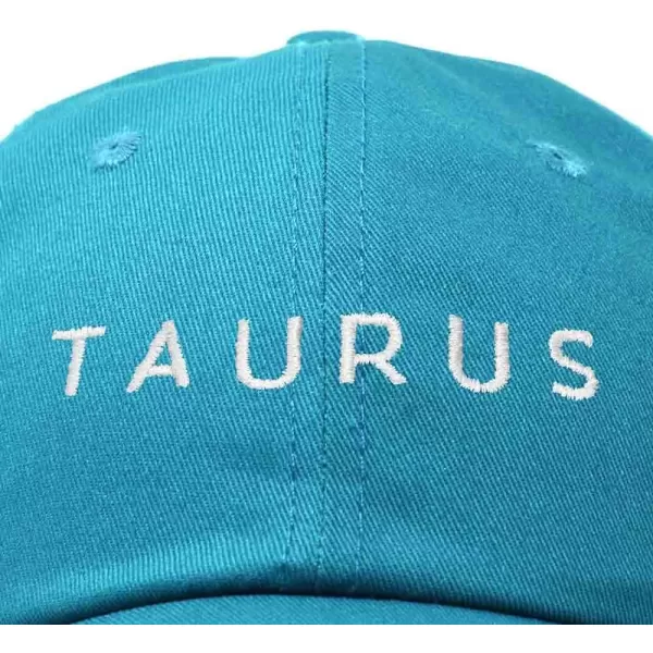 DALIX Taurus Dad Hat Embroidered Zodiac Astrology Cotton Baseball Cap