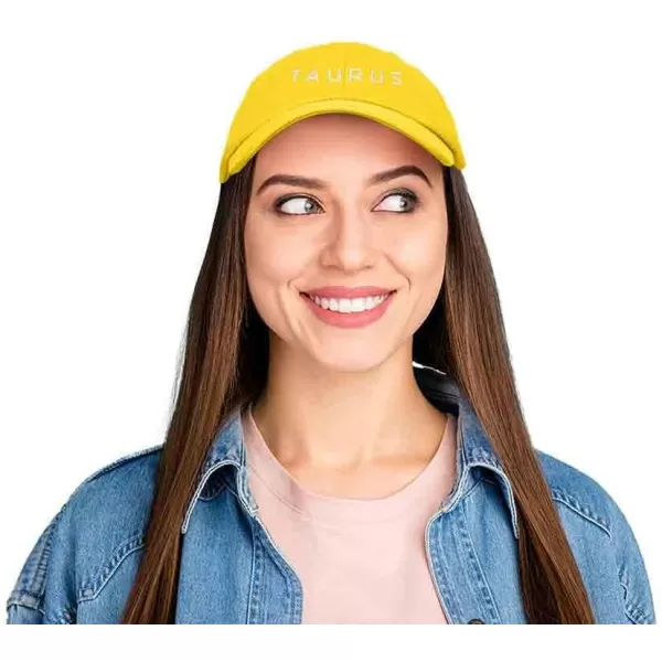 DALIX Taurus Dad Hat Embroidered Zodiac Astrology Cotton Baseball Cap