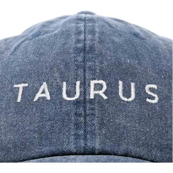DALIX Taurus Dad Hat Embroidered Zodiac Astrology Cotton Baseball Cap