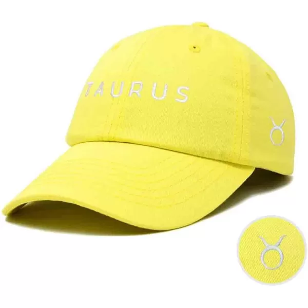 DALIX Taurus Dad Hat Embroidered Zodiac Astrology Cotton Baseball Cap