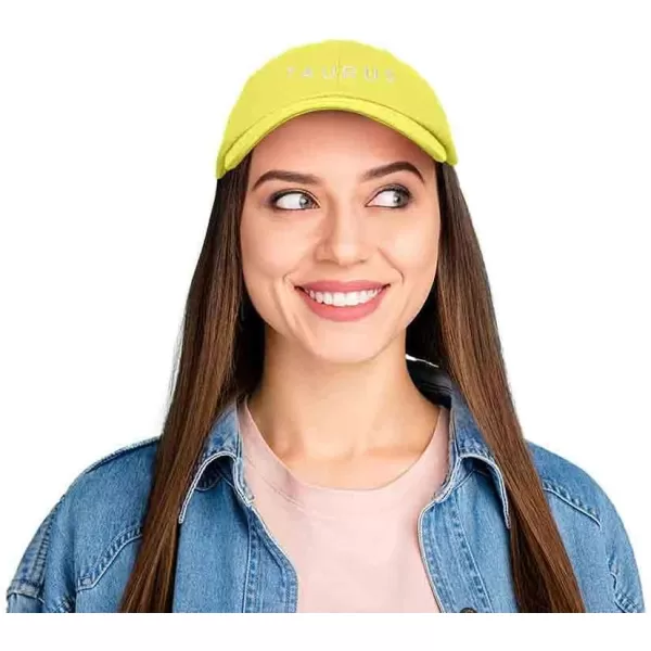DALIX Taurus Dad Hat Embroidered Zodiac Astrology Cotton Baseball Cap
