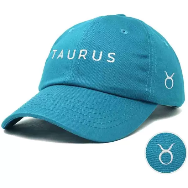 DALIX Taurus Dad Hat Embroidered Zodiac Astrology Cotton Baseball Cap