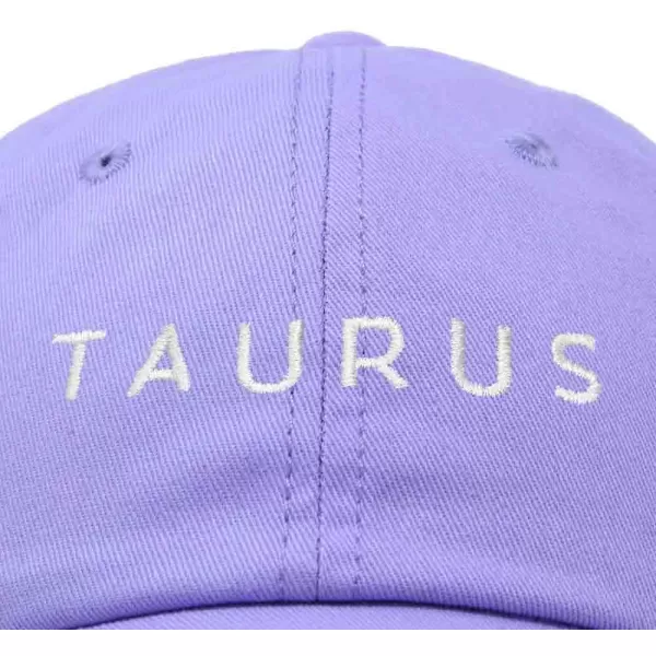 DALIX Taurus Dad Hat Embroidered Zodiac Astrology Cotton Baseball Cap