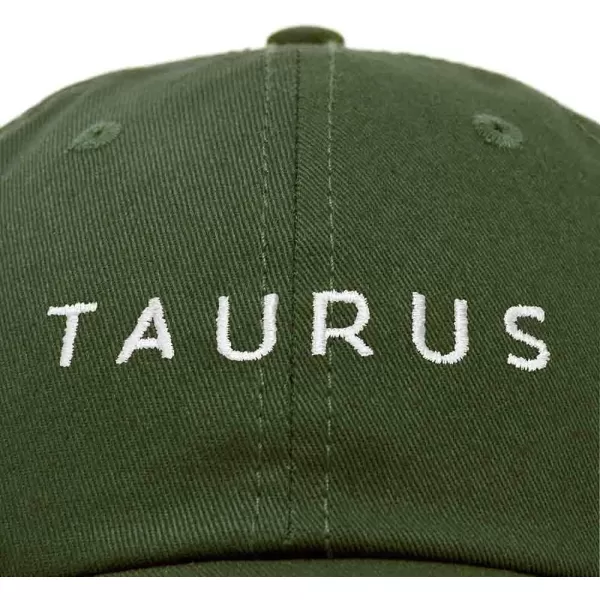 DALIX Taurus Dad Hat Embroidered Zodiac Astrology Cotton Baseball Cap