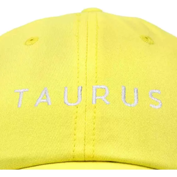 DALIX Taurus Dad Hat Embroidered Zodiac Astrology Cotton Baseball Cap