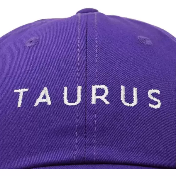 DALIX Taurus Dad Hat Embroidered Zodiac Astrology Cotton Baseball Cap