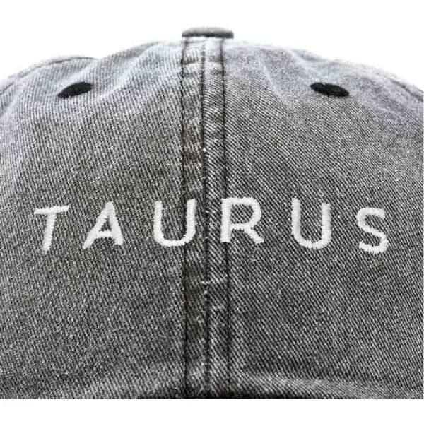 DALIX Taurus Dad Hat Embroidered Zodiac Astrology Cotton Baseball Cap