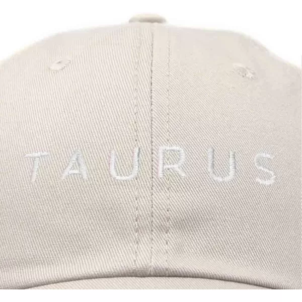 DALIX Taurus Dad Hat Embroidered Zodiac Astrology Cotton Baseball Cap