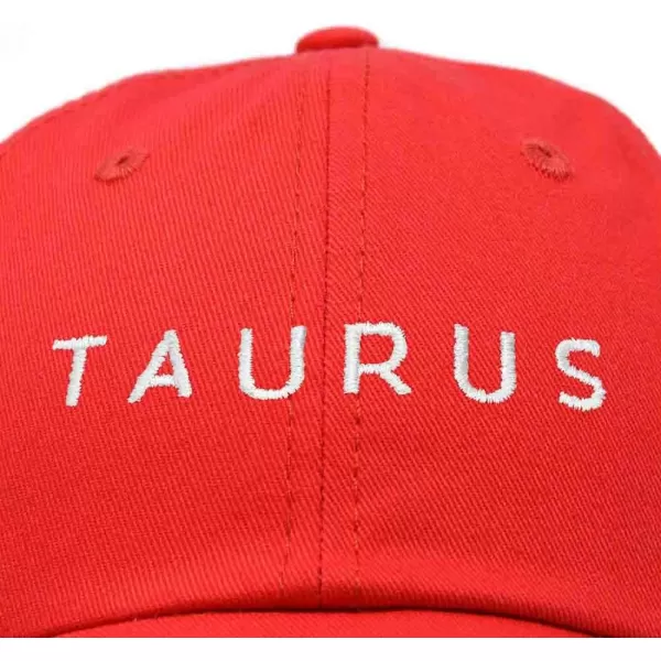 DALIX Taurus Dad Hat Embroidered Zodiac Astrology Cotton Baseball Cap
