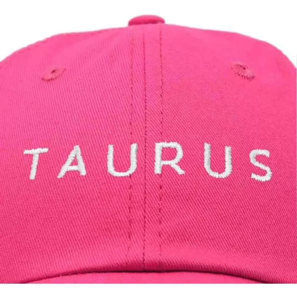 DALIX Taurus Dad Hat Embroidered Zodiac Astrology Cotton Baseball Cap