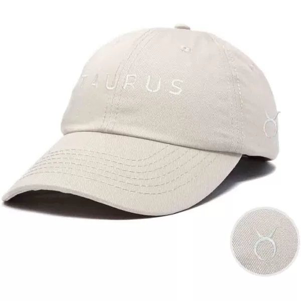 DALIX Taurus Dad Hat Embroidered Zodiac Astrology Cotton Baseball Cap