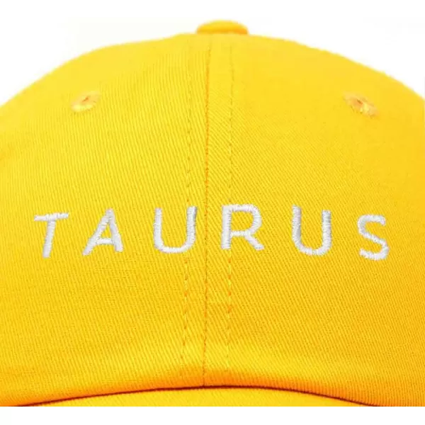 DALIX Taurus Dad Hat Embroidered Zodiac Astrology Cotton Baseball Cap