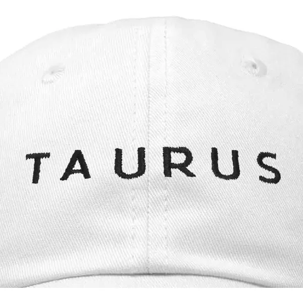 DALIX Taurus Dad Hat Embroidered Zodiac Astrology Cotton Baseball Cap