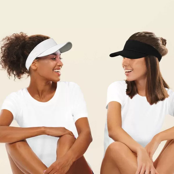 DALIX Visor Hat Adjustable Cotton Men Women Classic