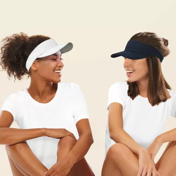 DALIX Visor Hat Adjustable Cotton Men Women Classic