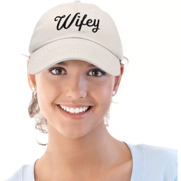 DALIX Wifey Hubby Couples Dad Hats Baseball Caps Married Gift Set of 2