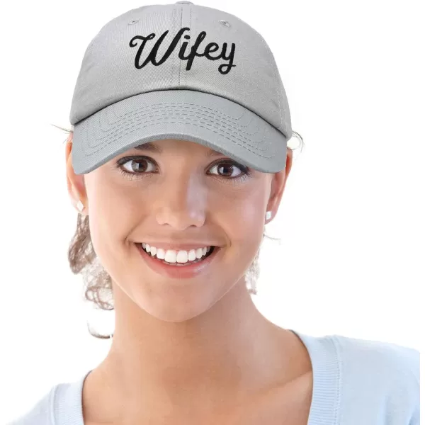 DALIX Wifey Hubby Couples Dad Hats Baseball Caps Married Gift Set of 2
