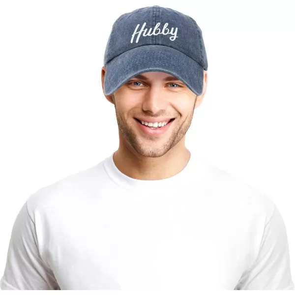 DALIX Wifey Hubby Couples Dad Hats Baseball Caps Married Gift Set of 2