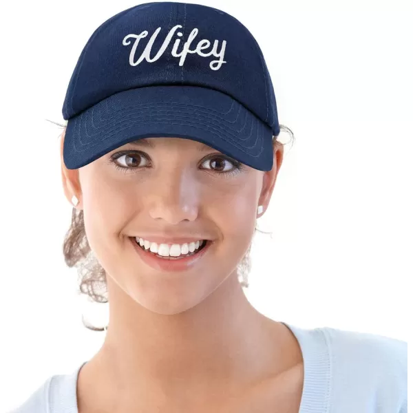 DALIX Wifey Hubby Couples Dad Hats Baseball Caps Married Gift Set of 2