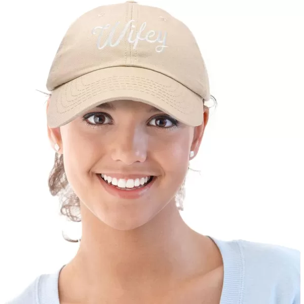 DALIX Wifey Hubby Couples Dad Hats Baseball Caps Married Gift Set of 2