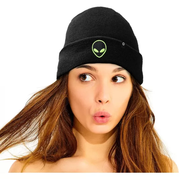 DALIX Winter Cap E.T. Alien Beanie Embroidered Hat