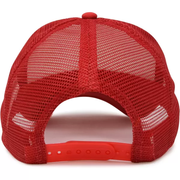 DALIX Youth Mesh Trucker Cap - Adjustable Hat 