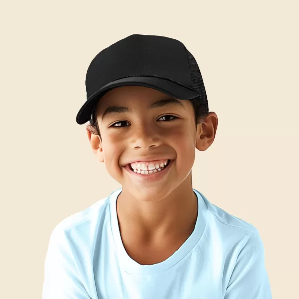 DALIX Youth Mesh Trucker Cap - Adjustable Hat 