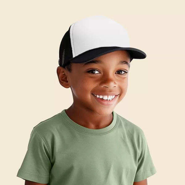 DALIX Youth Mesh Trucker Cap - Adjustable Hat 
