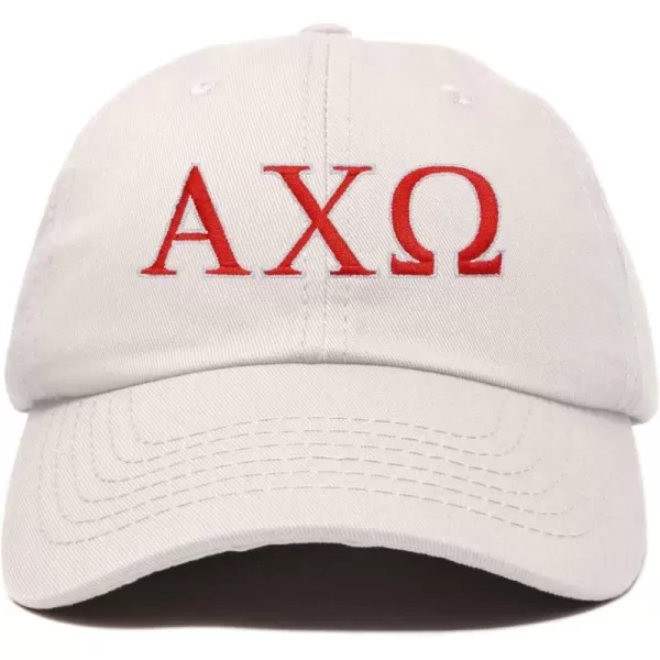 DALIX Alpha Chi Omega Greek Letters Hat Womens Embroidered Baseball Cap