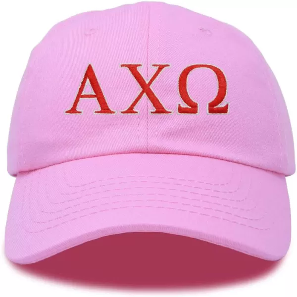 DALIX Alpha Chi Omega Greek Letters Hat Womens Embroidered Baseball Cap