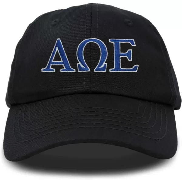 DALIX Alpha Omega Epsilon Greek Letters Hat Womens Embroidered Baseball Cap
