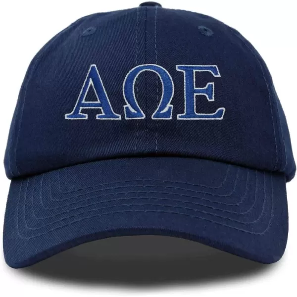DALIX Alpha Omega Epsilon Greek Letters Hat Womens Embroidered Baseball Cap