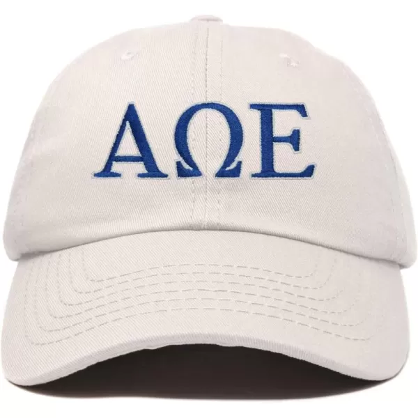 DALIX Alpha Omega Epsilon Greek Letters Hat Womens Embroidered Baseball Cap