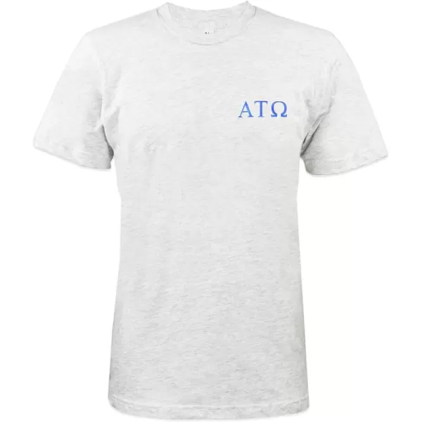 DALIX Alpha Tau Omega Greek Letters T-Shirt Men's Embroidered Fraternity Shirt
