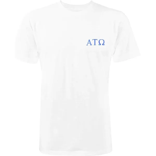 DALIX Alpha Tau Omega Greek Letters T-Shirt Men's Embroidered Fraternity Shirt