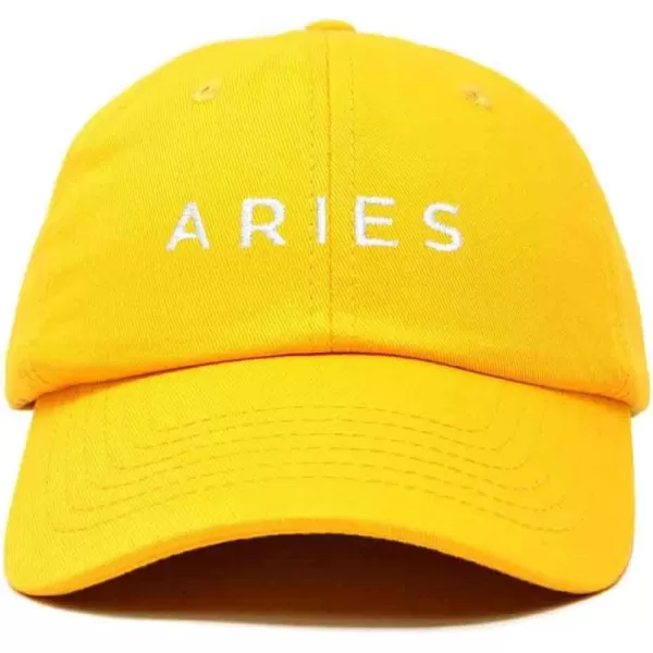 DALIX Aries Dad Hat Embroidered Zodiac Astrology Cotton Baseball Cap