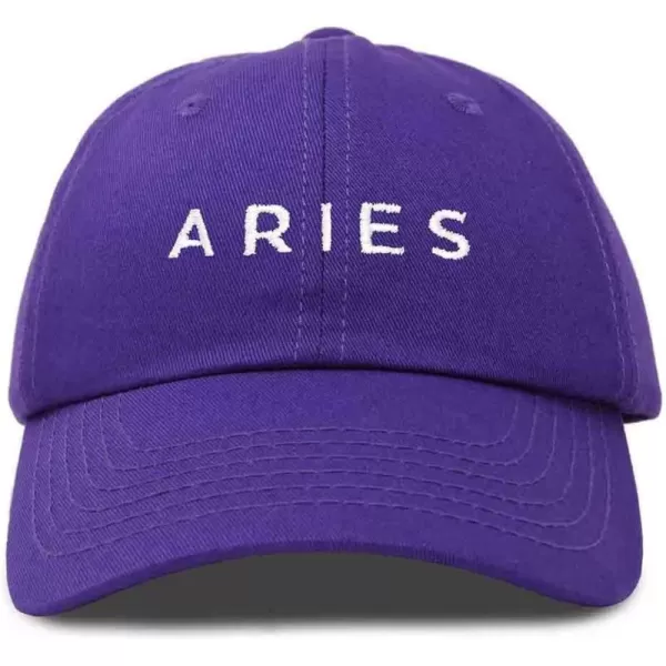 DALIX Aries Dad Hat Embroidered Zodiac Astrology Cotton Baseball Cap