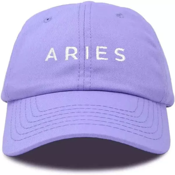 DALIX Aries Dad Hat Embroidered Zodiac Astrology Cotton Baseball Cap